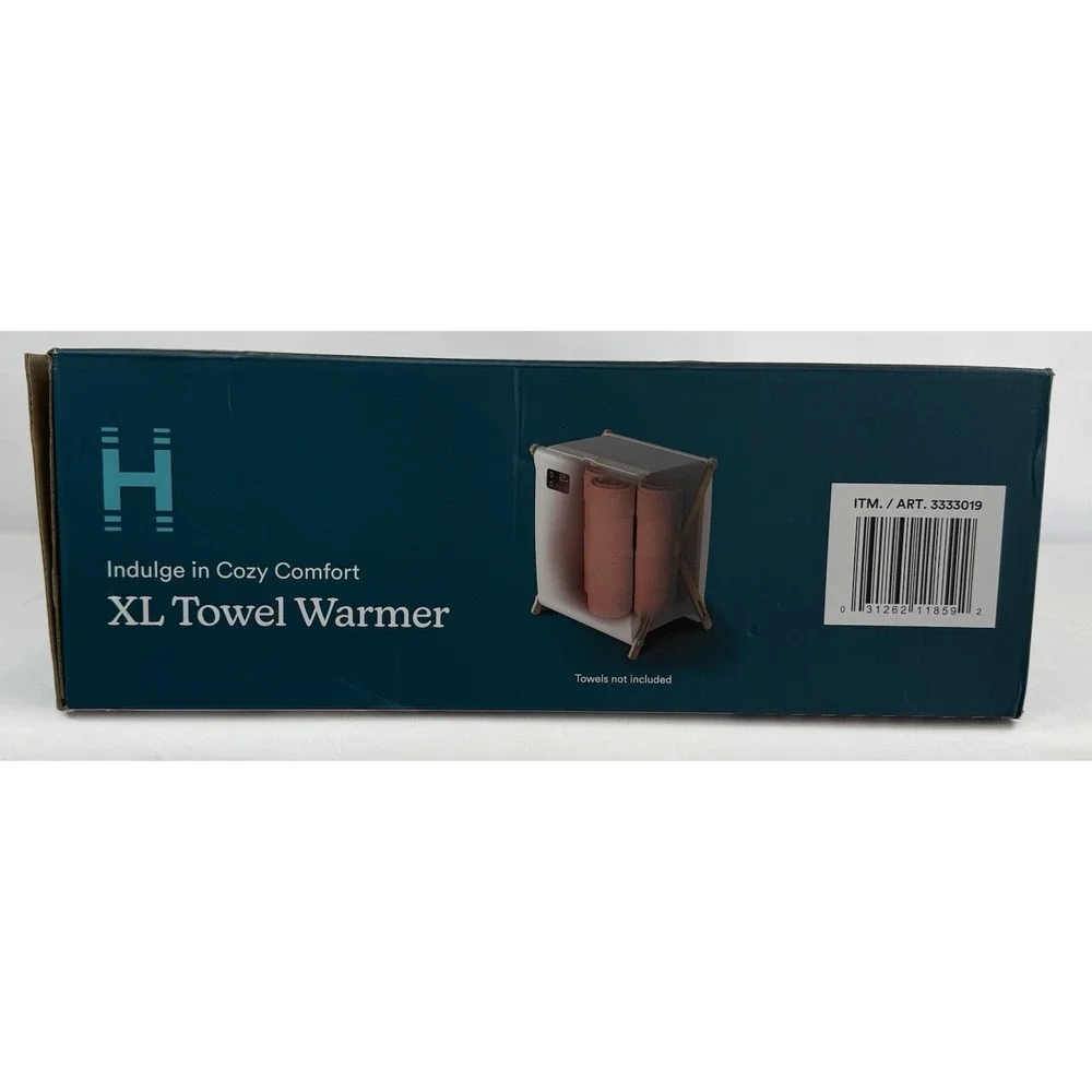 NIB Homedics XL Towel Warmer, Luxe Spa Edition Item 3333019